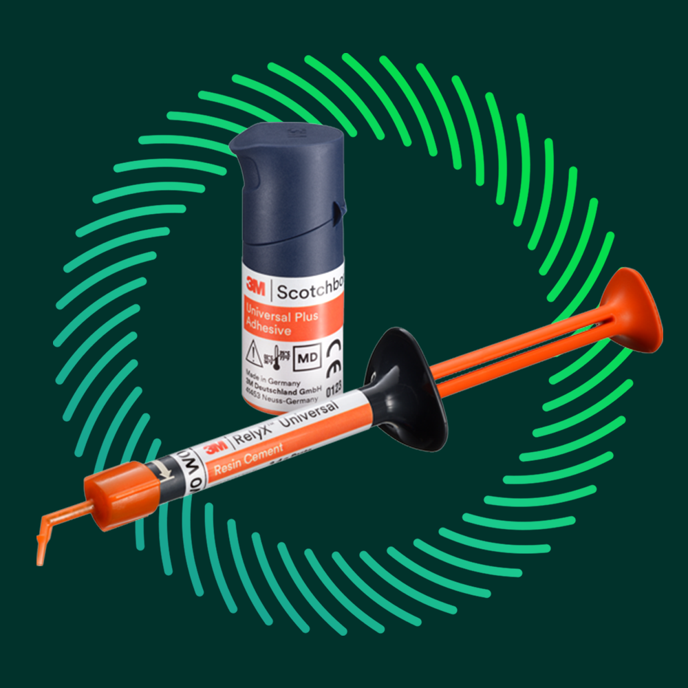 3M™ RelyX™ Universal Resin Cement and 3M™ Scotchbond™ Universal Plus Adhesive